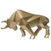 Gold Resin Bull Ornament