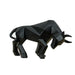 Black Resin Bull Ornament