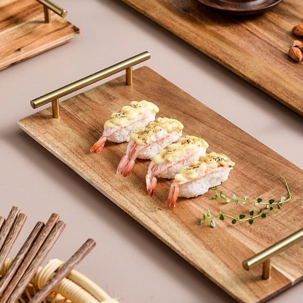 Rustic Wooden Serving Tray