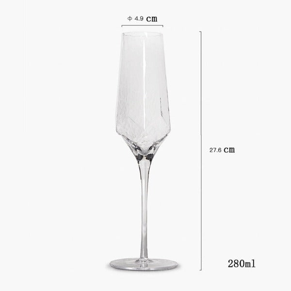 Geometric Champagne Glass