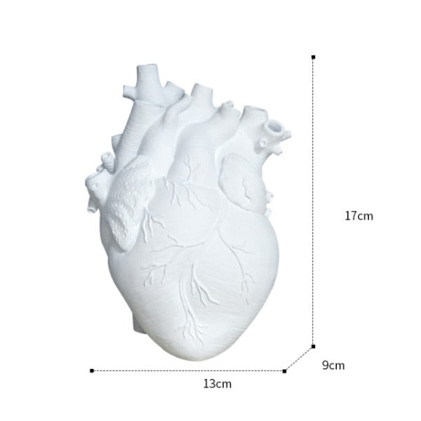 Anatomical Heart ceramic Vase