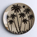 Vintage Plate with Palm Trees