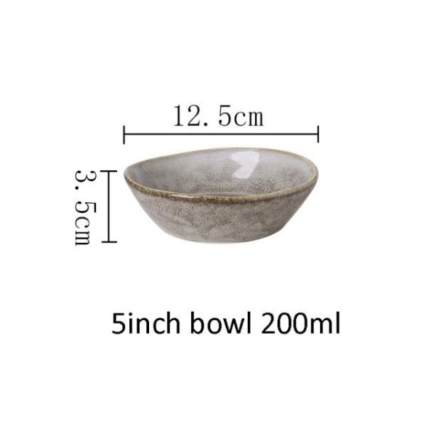 Irregular Lipped Ceramic Bowl