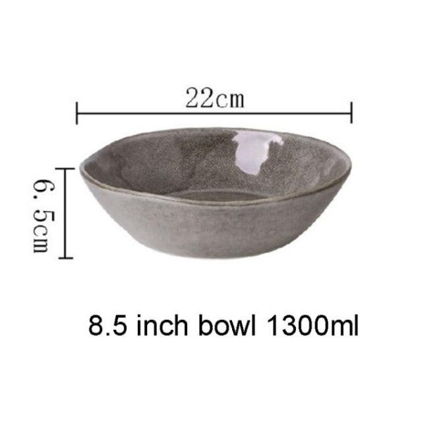 Japanese Style Glazed Ceramic Bowl