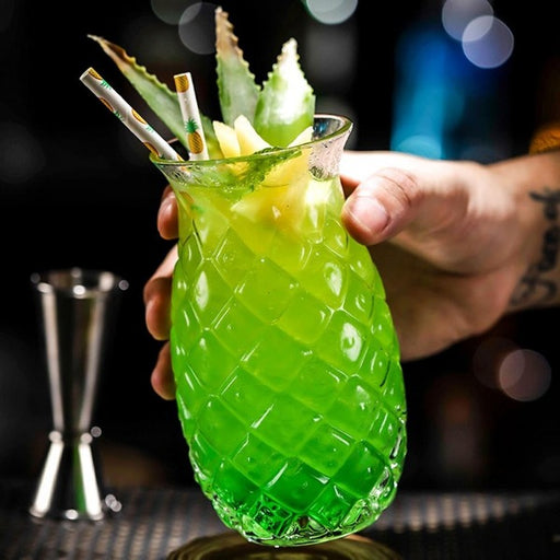 Pineapple shaped cocktail glass