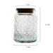 Vintage Embossed Glass Jar