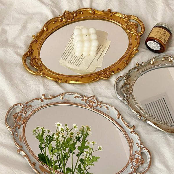 Vintage Mirrored Tray 