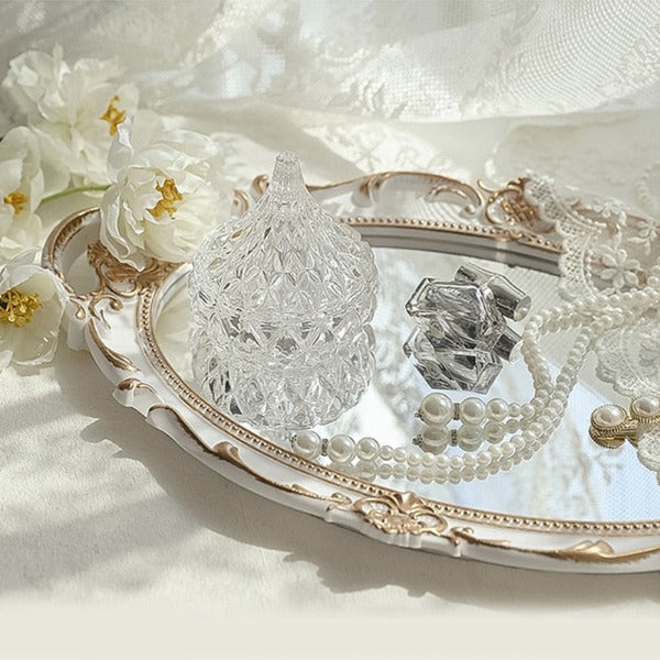 Vintage Mirrored Vanity Tray 