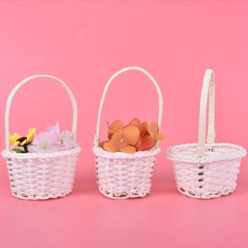 White Mini Woven Basket